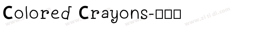 Colored Crayons字体转换